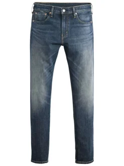 Jean 512® en coton mélangé marine à coupe slim pourvu de coutures contrastées