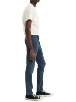 Jean 512™ en coton mélangé nuit uni avec 5 poches et une coupe droite