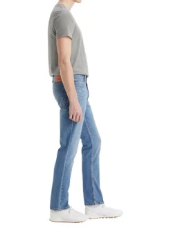 Jean 511™ en coton stone uni avec 5 poches et une coupe droite