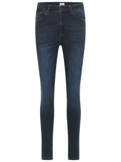 Jean Georgia en coton bleu nuit délavé à coupe super skinny et 5 poches