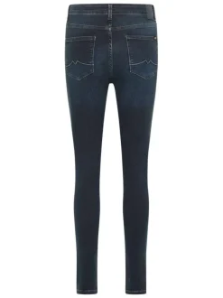 Jean Georgia en coton bleu nuit délavé à coupe super skinny et 5 poches