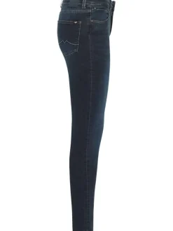 Jean Georgia en coton bleu nuit délavé à coupe super skinny et 5 poches