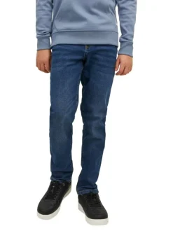 Jean Glenn Regular en coton mélangé indigo uni coupe regular fit