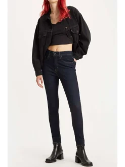 Jean 721™ High Rise en coton mélangé brut uni avec une coupe skinny