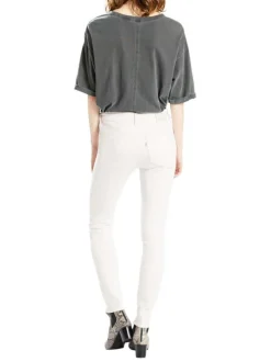 Jean 721™ High Rise Skinny blanc en coton uni avec une coupe skinny