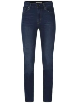 Jean 724™ High Rise Straight en coton mélangé indigo avec une coupe droite