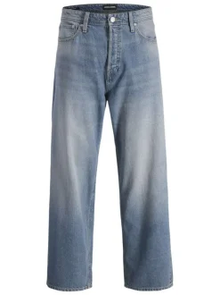 Jean Jjialex Jjoriginal Sq 071 Noos en coton bleu délavé avec une coupe bootcut