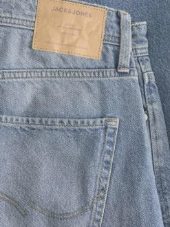 Jean Jjialex Jjoriginal Sq 071 Noos en coton bleu délavé avec une coupe bootcut