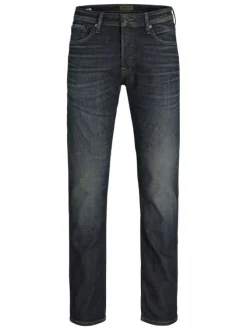 Jean Jjimike Jjoriginal Jj 156 Noos en coton brut uni avec une coupe droite