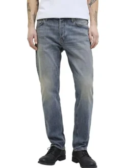 Jean Jjimike Jjoriginal Sbd 556 Noos en coton bleu uni avec une coupe droite
