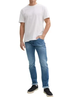 Jean Josh stone en coton pourvu d'une coupe droite et du logo de la marque