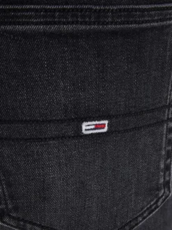 Jean Julie en coton noir uni avec une coupe regular fit et 3 poches avants