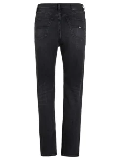 Jean Julie en coton noir uni avec une coupe regular fit et 3 poches avants