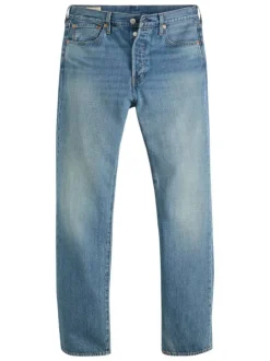 Jean 501® Levi'S ® Original en coton bleu ciel délavé avec une coupe droite