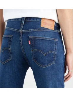 Jean 501 Levi's Original indigo avec une coupe droite et un patch d'authenticité