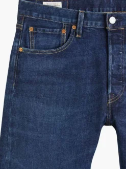 Jean 501 Levi's Original indigo avec une coupe droite et un patch d'authenticité