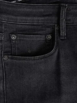 Jean Liam noir avec une coupe skinny et 2 poches plaquées à l'arrière