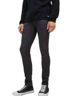 Jean Liam noir avec une coupe skinny et 2 poches plaquées à l'arrière