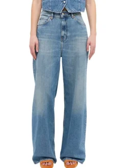 Jean Luise stone avec une coupe bootcut et des passants pour ceinture L34