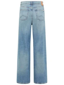 Jean Luise stone avec une coupe bootcut et des passants pour ceinture L34