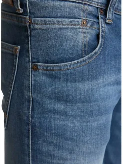 Jean Michigan Regular en coton bleu indigo délavé aux cuisses L32