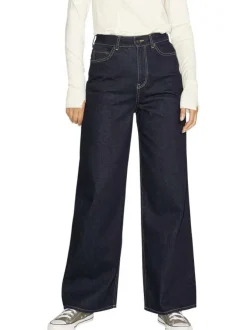 Jean noir en coton biologique coupe évasée et large