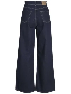 Jean noir en coton biologique coupe évasée et large