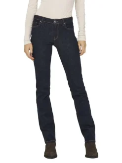 Jean Onlalicia Reg Strt Dnm Cro023 en coton brut uni coupe regular fit