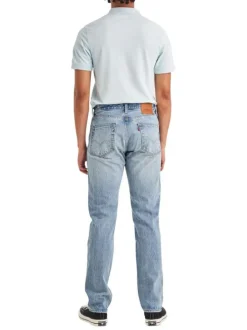 Jean 5 Poches 501® en coton indigo délavé à coupe regular fit ajustée