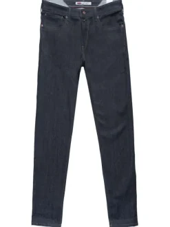 Jean 5 poches skinny en coton brut uni