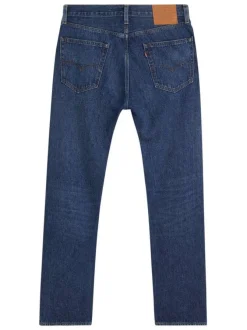 Jean 5 poches vintage 551Z Authentic Straight en coton et chanvre indigo uni à coupe regular fit