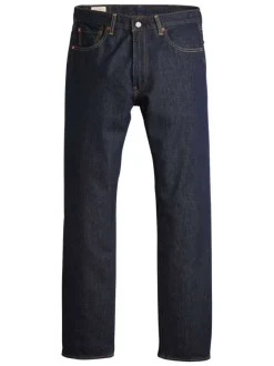 Jean 555 Relaxed Straight en coton nuit effet délavé avec une coupe droite