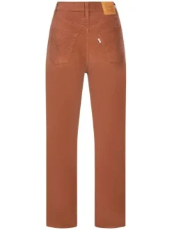 Jean Ribcage™ Straight Ankle camel en coton mélangé