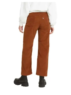 Jean Ribcage™ Straight Ankle camel en coton mélangé