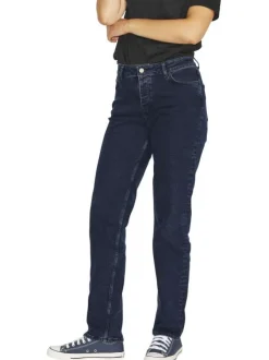 Jean Seoul Straight nuit en coton uni avec une coupe droite