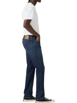 Jean 511® Slim en coton mélangé indigo légèrement délavé avec une coupe slim