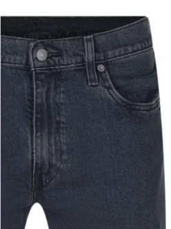 Jean slim en coton nuit uni avec une coupe slim et une taille intermédiaire