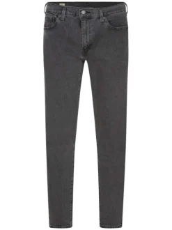 Jean slim 5 poches 511 en coton mélangé doux anthracite effet usé à zip et bouton