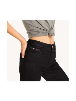 Jeans taille haute bleu