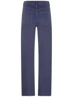 Jean 90'S violet en coton effet délavé avec une coupe bootcut et 2 poches latérales