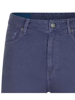 Jean 90'S violet en coton effet délavé avec une coupe bootcut et 2 poches latérales