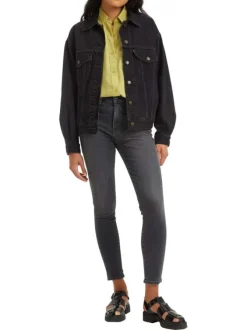 Jean 721™ taille haute en coton et lyocell anthracite, à coupe skinny