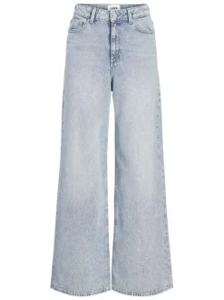 Jean Tokyo en coton bleu pourvu d'une fermeture zippée et boutonnée