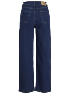 Jean Tokyo Wide bleu en coton uni avec une coupe droite