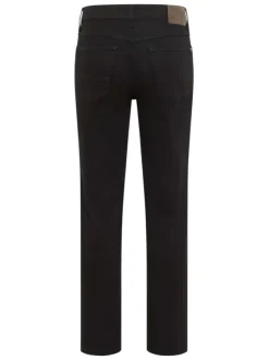 Jean Tramper Regular Fit en coton noir uni avec poches avant et deux arrière L30