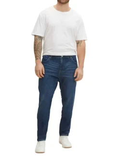 Jean Troy brut en coton avec une coupe slim et un patch à l'arrière