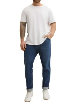 Jean Troy brut en coton avec une coupe slim et un patch à l'arrière