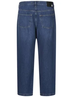 Jean Worker Baggy Denim Rsi en coton indigo uni à coupe large
