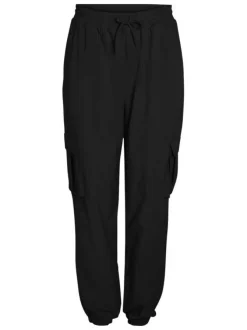 Jogging Kirby Hw Cargo Pants noir uni avec poches et taille élastiquée