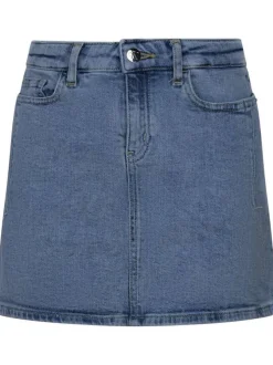 Jupe stone en coton coupe courte